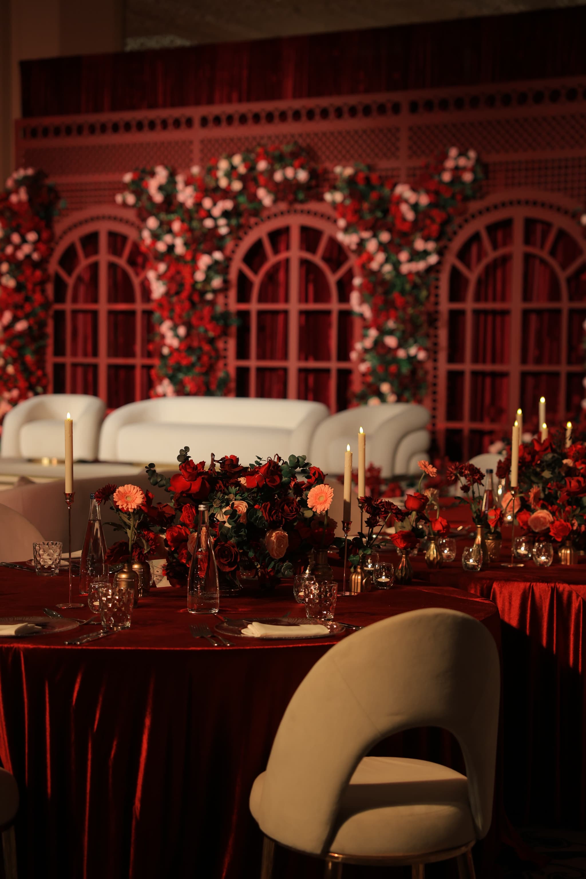 The couple during their ceremony